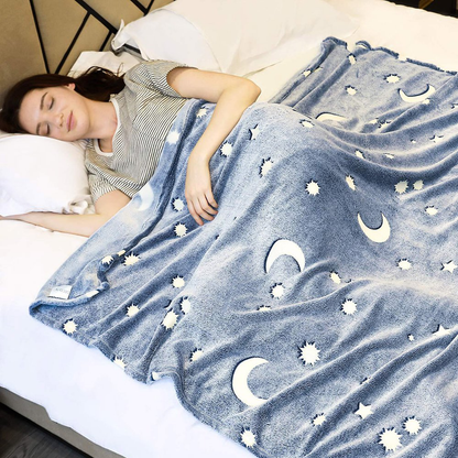 Super Soft & Plush Magic Glow In The Dark Blanket1