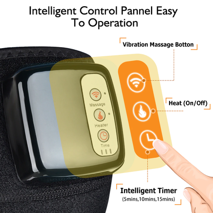 Vibrating joint massager for sports injury recovery