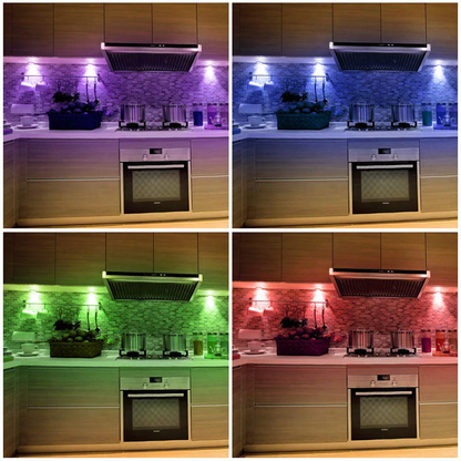 13 Color Self-Adhesive LED Push Lights With Remote 4