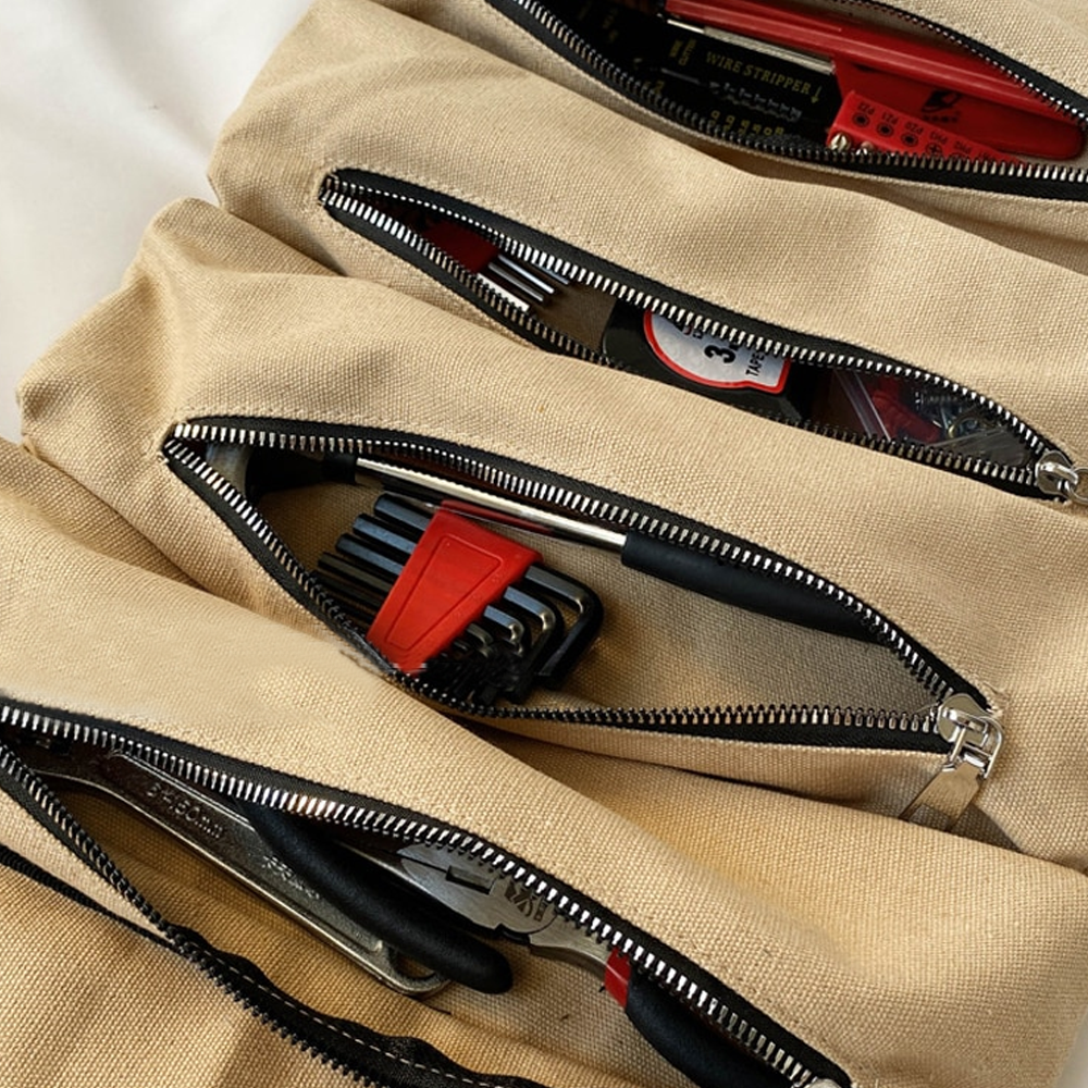 Canvas Wrench Roll Up Pouch For Convenient Tools Storage2