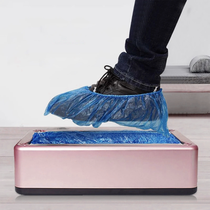 Automatic Plastic Shoe Cover Dispenser Machine pink