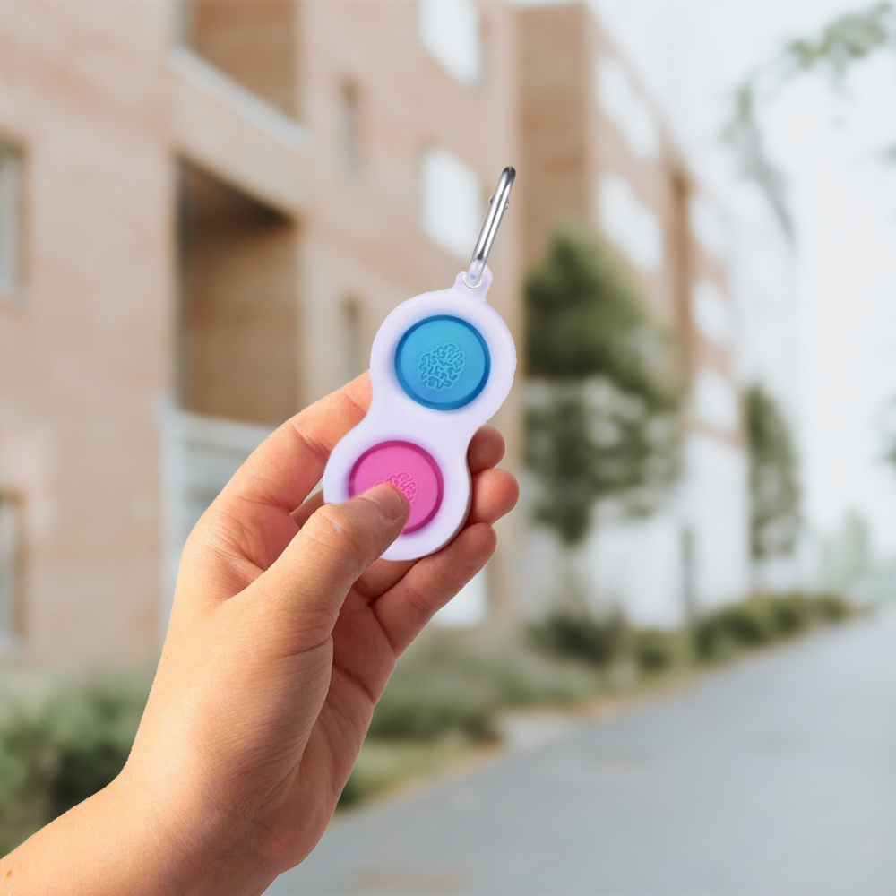 Anti-Stress Fidget Bubble Popper Keychain 1