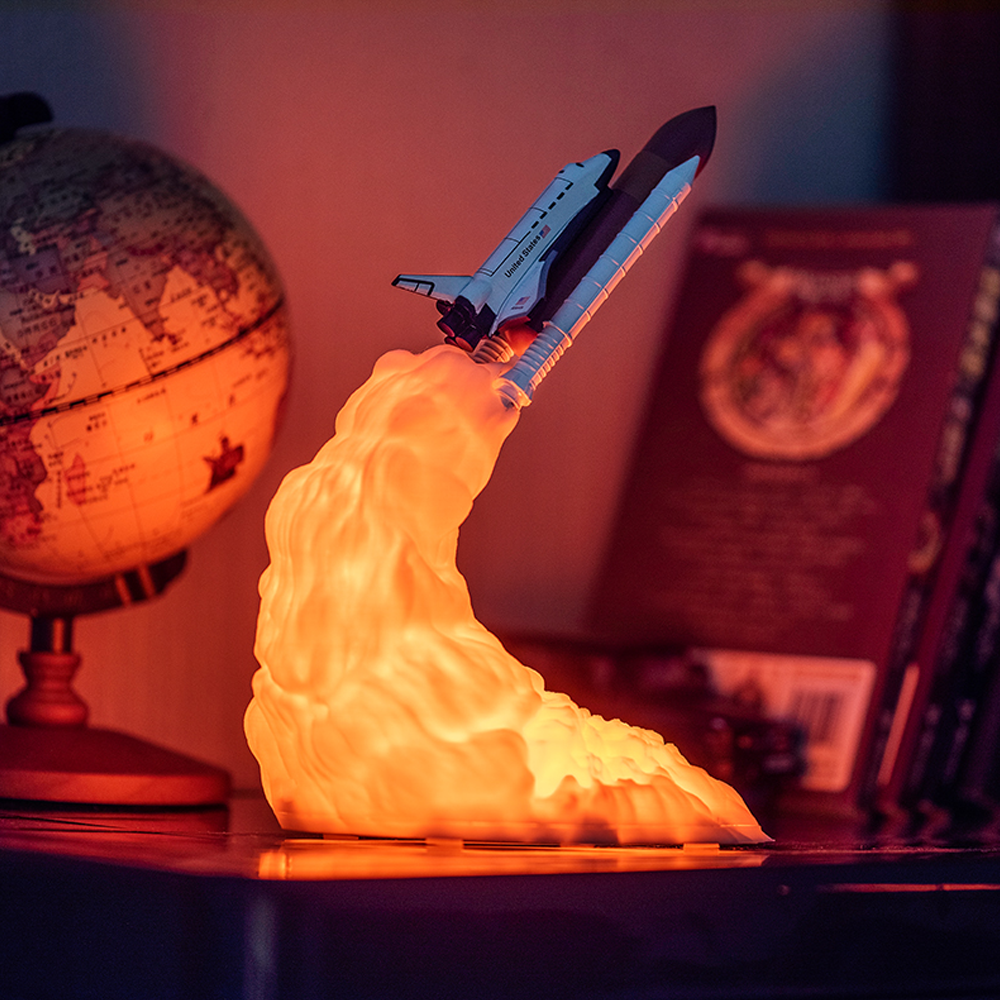 3D Space Shuttle Lamp Light For Night Décor 1