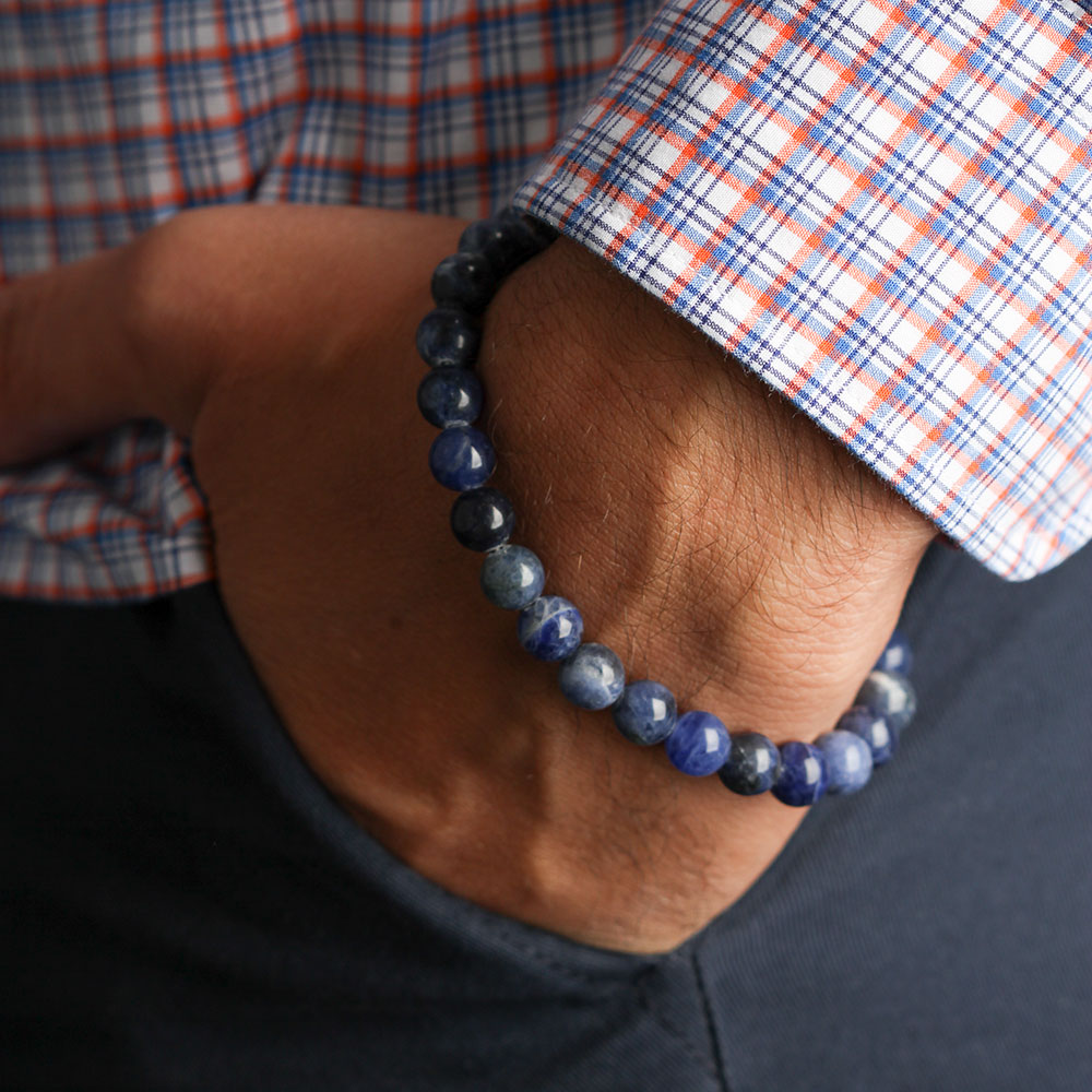 Healing Sodalite Bracelet Stone Jewelry2