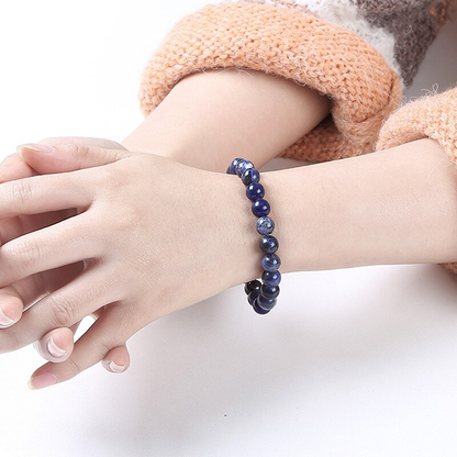 Healing Sodalite Bracelet Stone Jewelry4