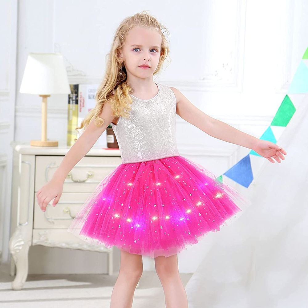 Luminous LED Tutu Skirt - Perfect Light-Up Gift for Kids