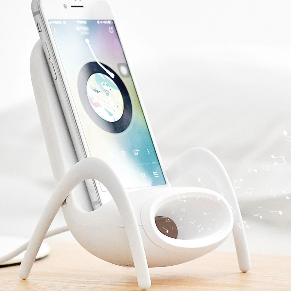 Portable Mini Chair Wireless Charger With Speaker