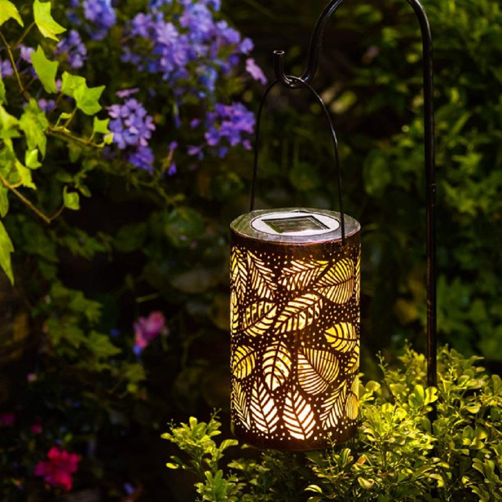 Solar-Powered Leaf Pattern Lantern Light - 4.jpeg