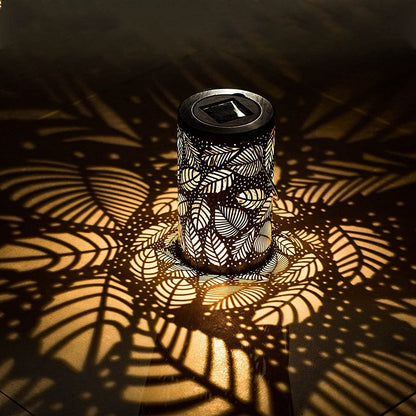 Solar-Powered Leaf Pattern Lantern Light - 1.jpg