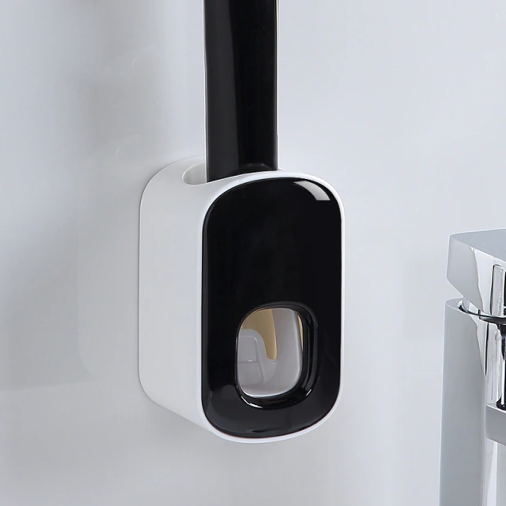 Automatic toothpaste dispenser for easy bathroom organization
