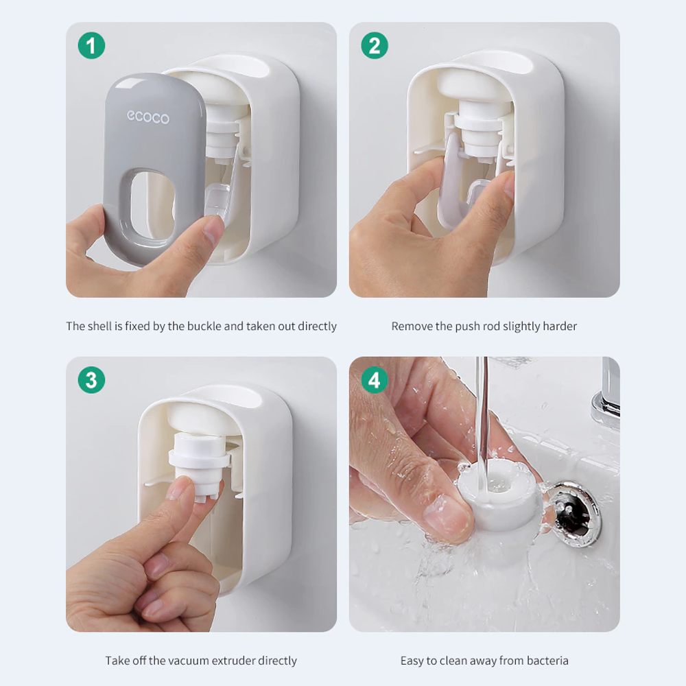 No mess toothpaste dispenser for kids and adults