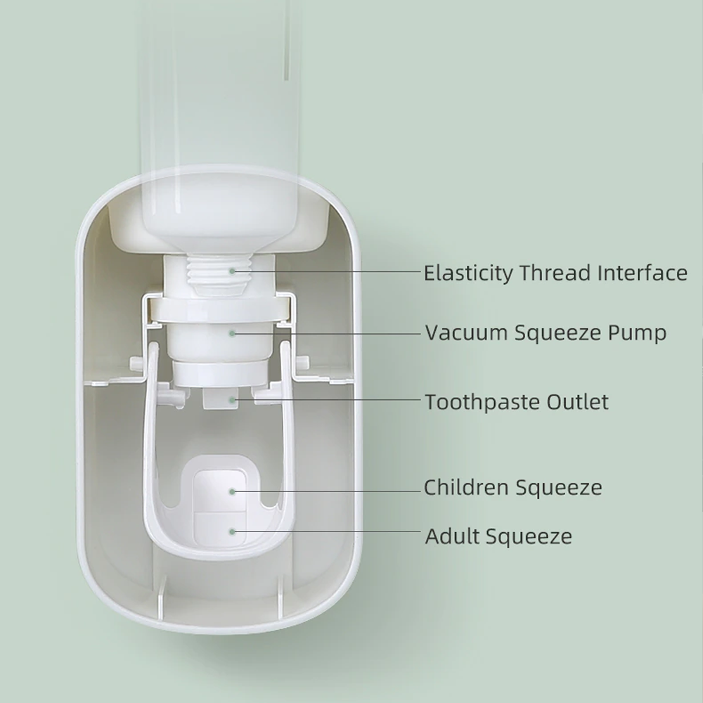 Easyclean automatic toothpaste pump dispenser