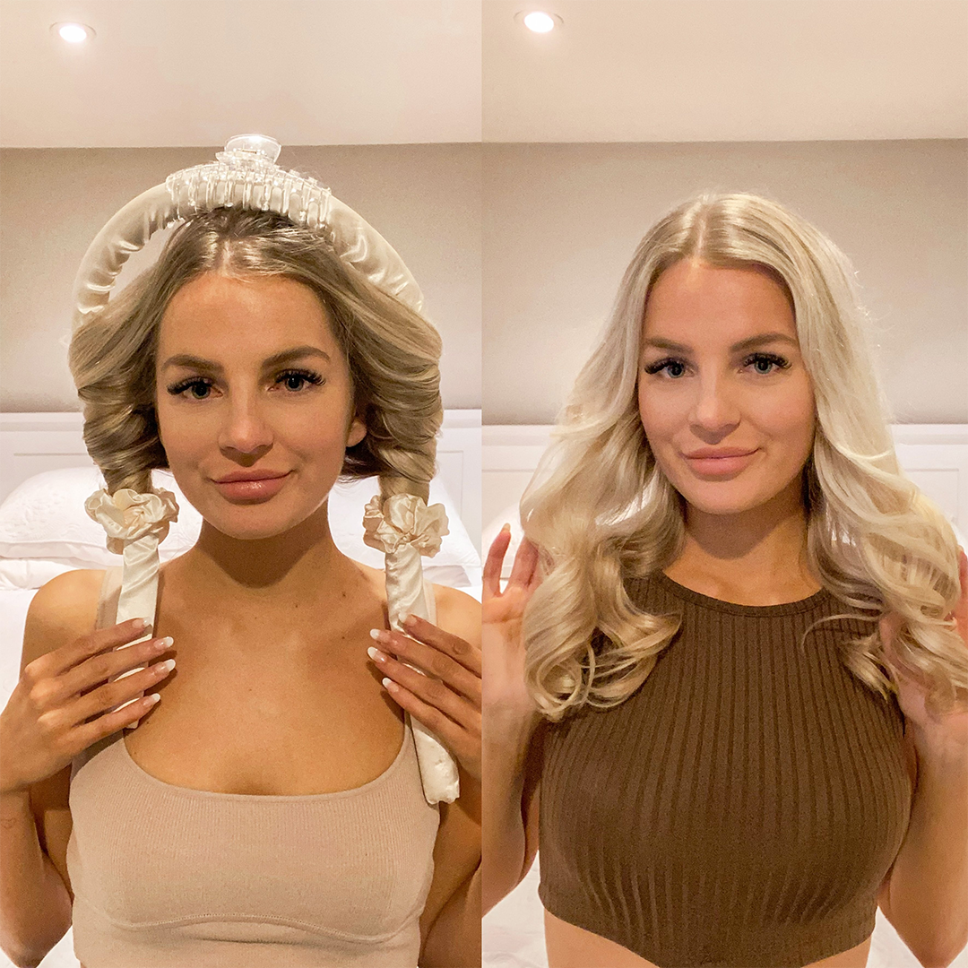 Silk heatless hair curler for all hair types