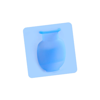 siliconeflowerbottle blue