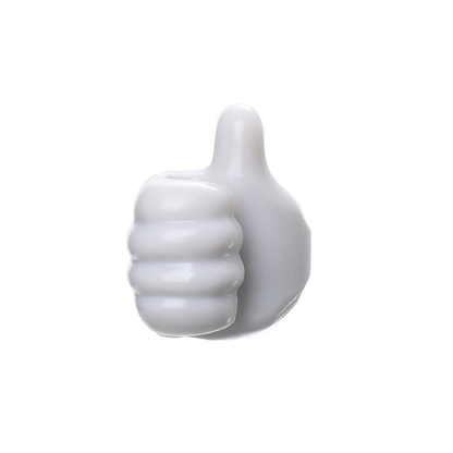 siliconethumbwallhook grey