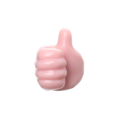 siliconethumbwallhook pink