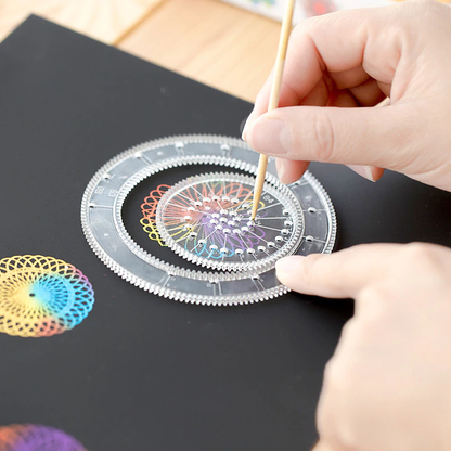 22-Piece Spirograph Drawing Toy Set - Creative Art Kit for Kids