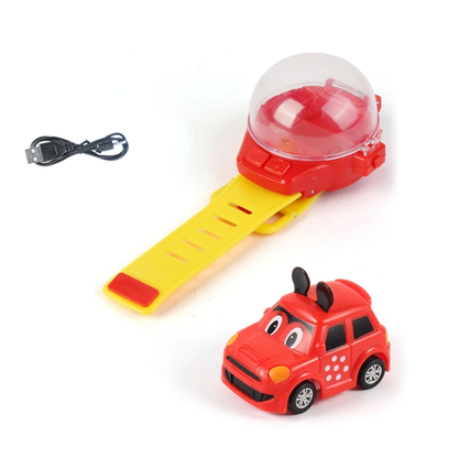 Mini Remote Control Watch Car Red With Eyes