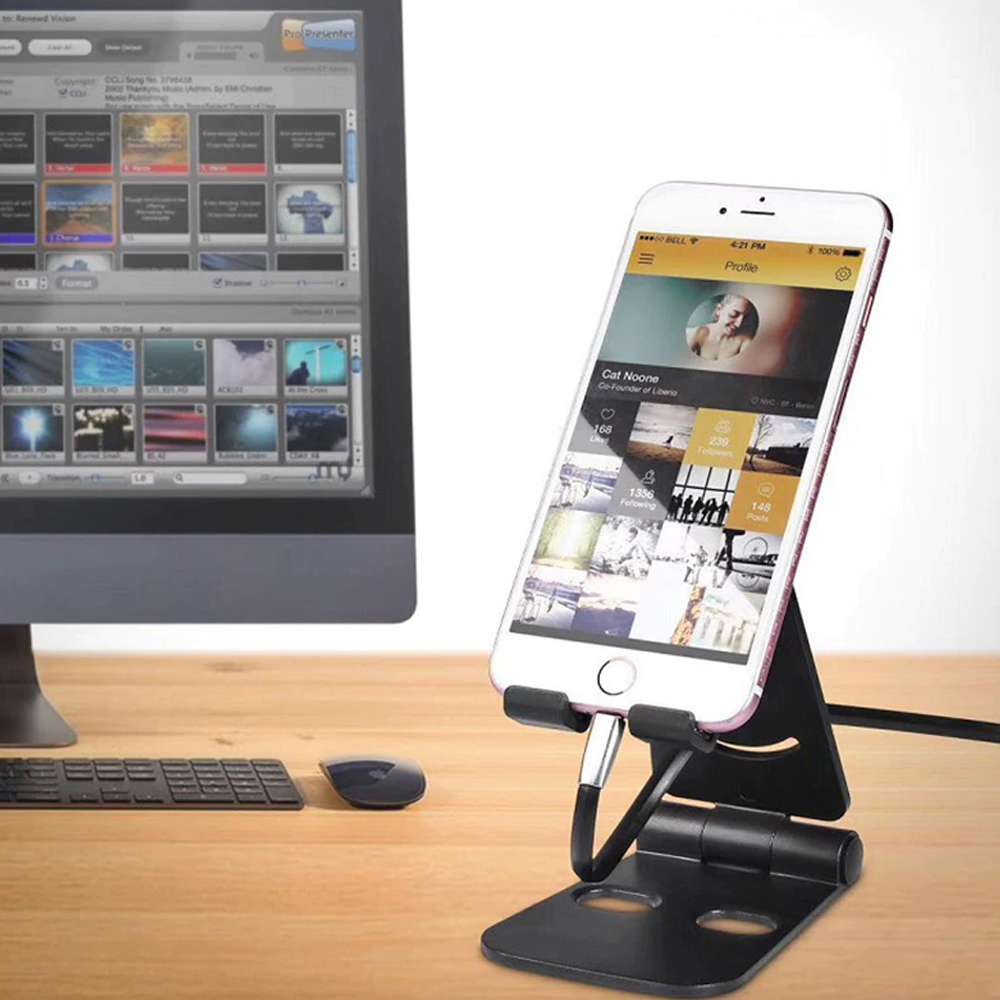 Foldable Swivel Phone Stand
