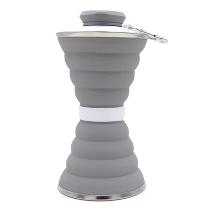 Outdoor Collapsible Water Bottle grey