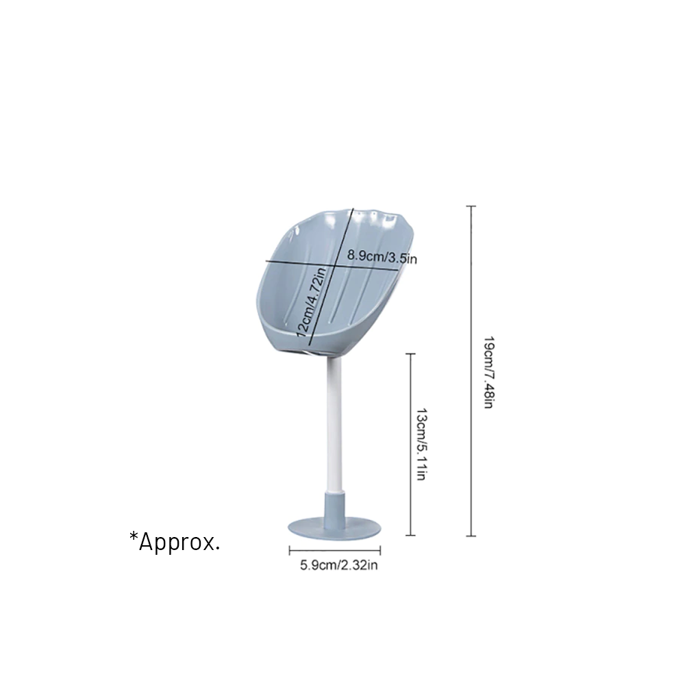 Wall Mounted Rotating Soap Holder blue