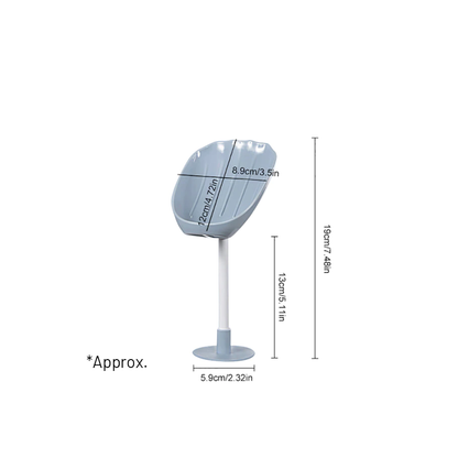 Wall Mounted Rotating Soap Holder blue