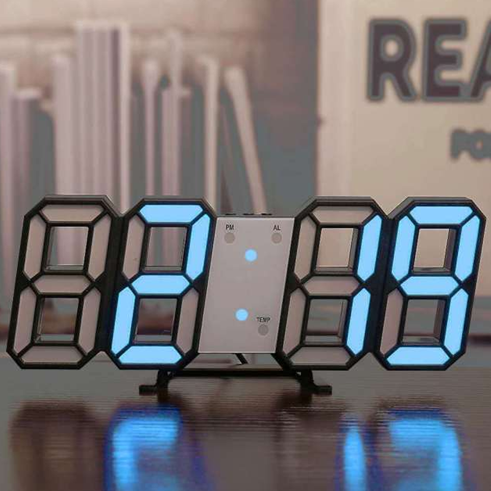 3dleddigitalclocklimitededition black blue
