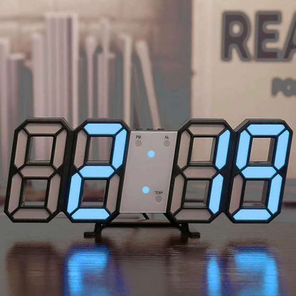 3dleddigitalclocklimitededition black blue
