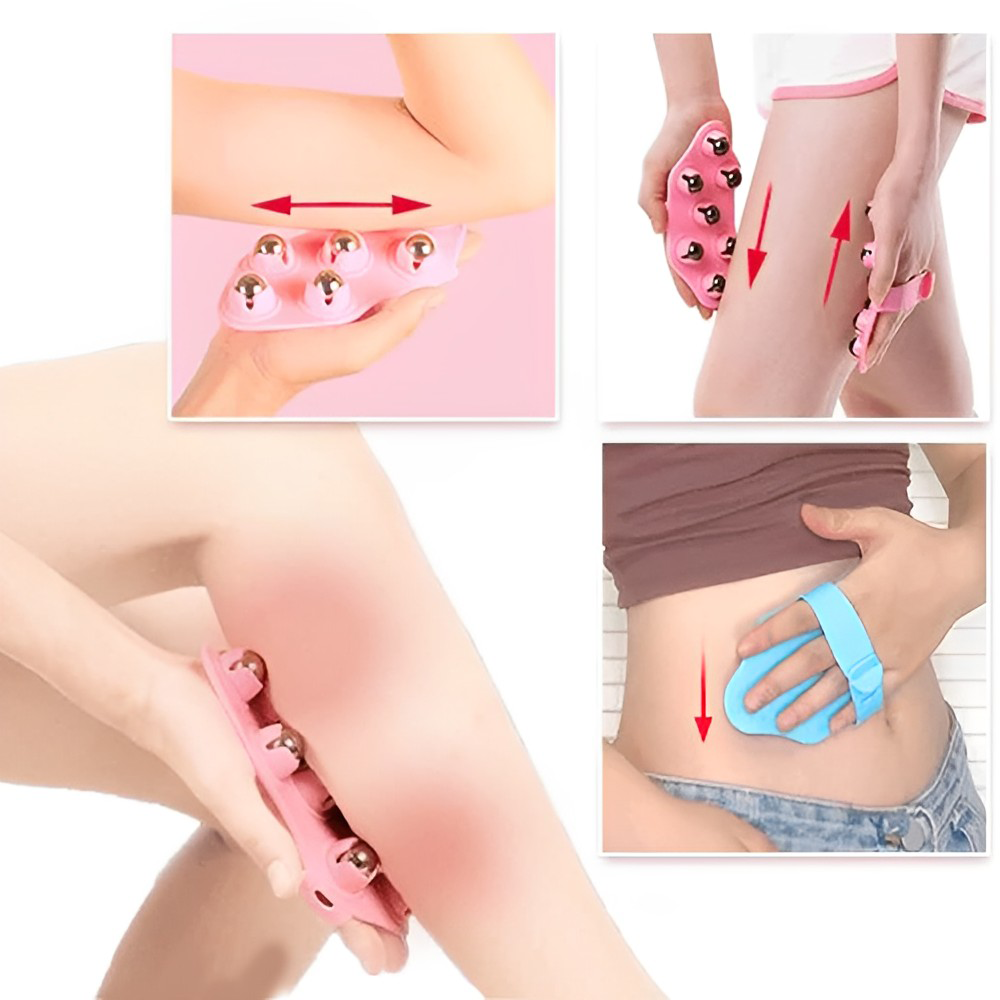 Acupressure massaging glove to improve circulation