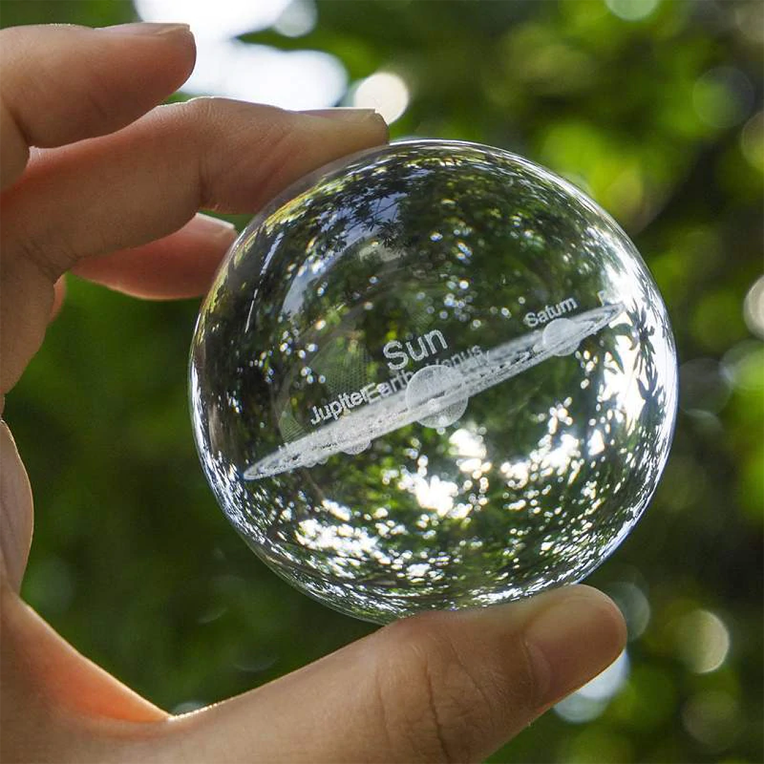 Engraved Solar System Sphere 6
