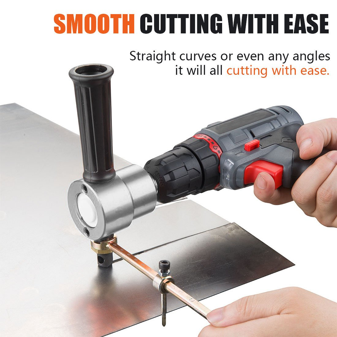 Double Head Sheet Metal Nibbler with Drill Attachment  4