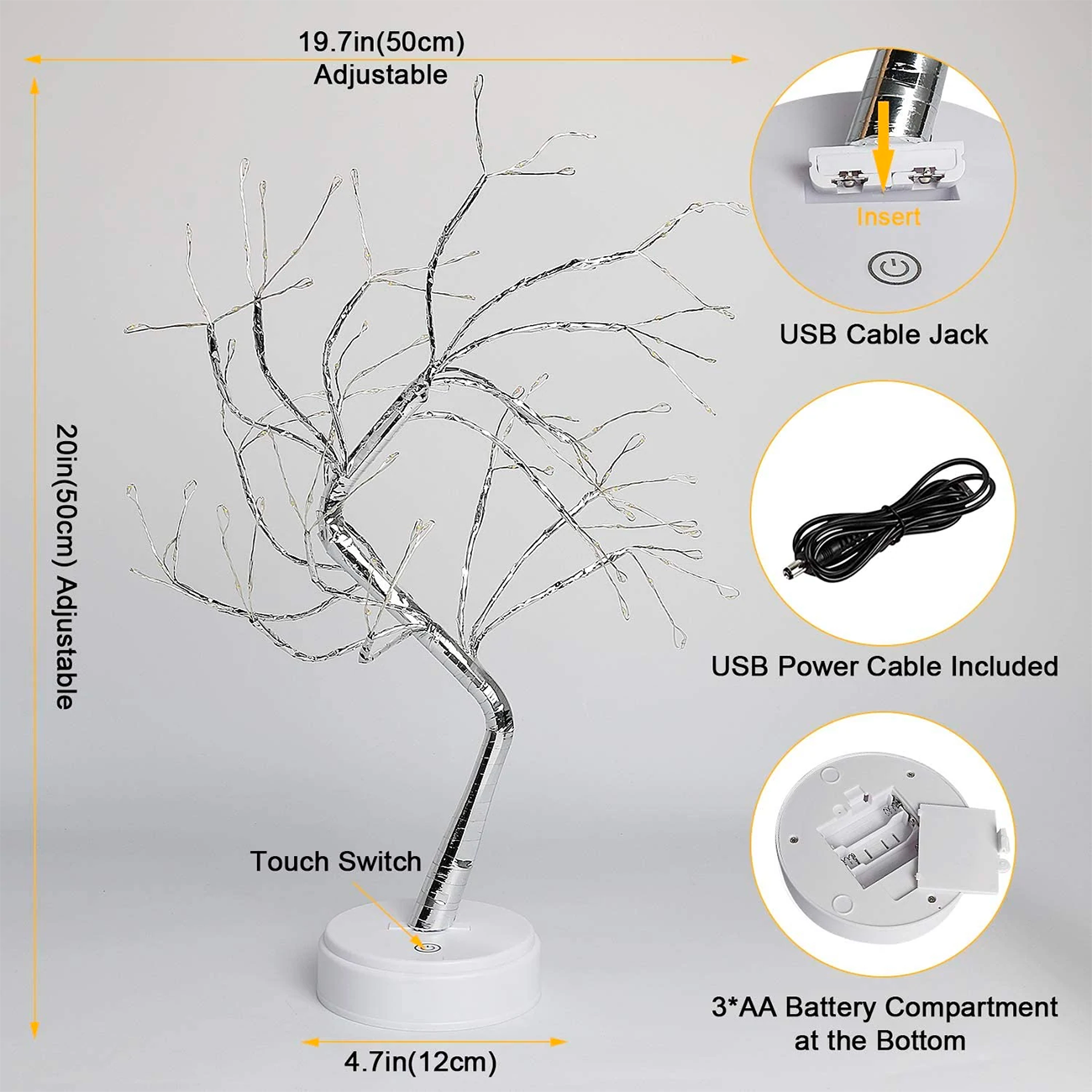 Spirit Fairy Light Tree Lamp 8
