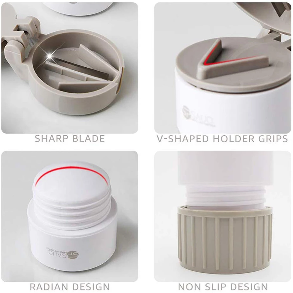 Travelfriendly pill crusher and storage case