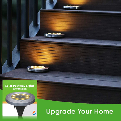 LED Solar Powered InGround Lights  Solar Pathway Lights  9png
