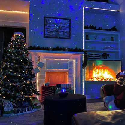 Remote Controlled Bluetooth Music Starry Galaxy Projector Light 9