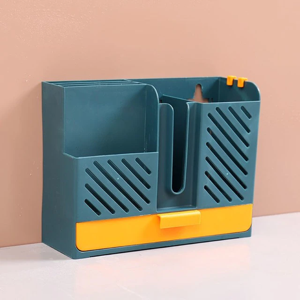 Wall Mounted Chopstick Holder blue