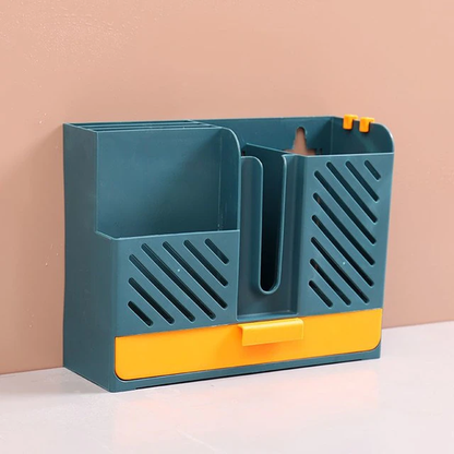 Wall Mounted Chopstick Holder blue