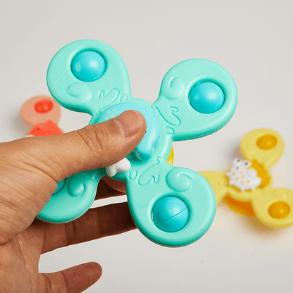 Rotating Suction Cup Baby Bath Toy Green 1
