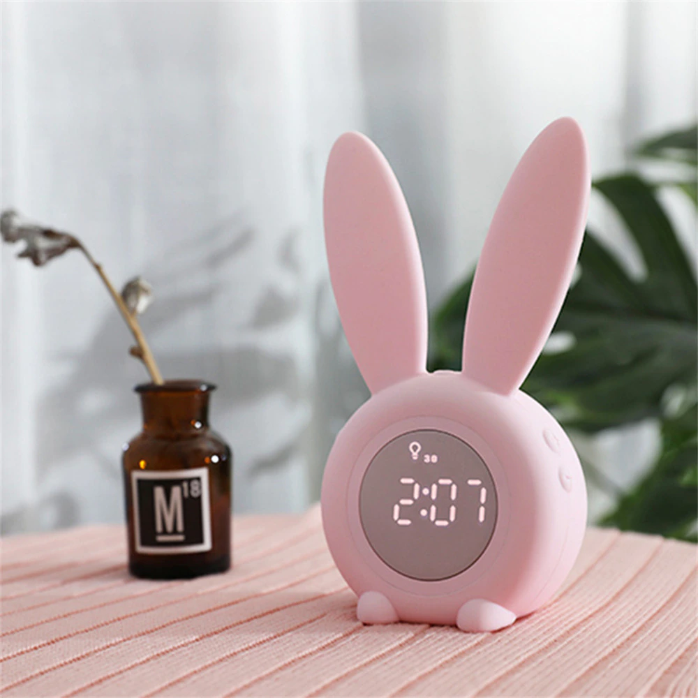 creativerabbitearalarmclockpinkpng