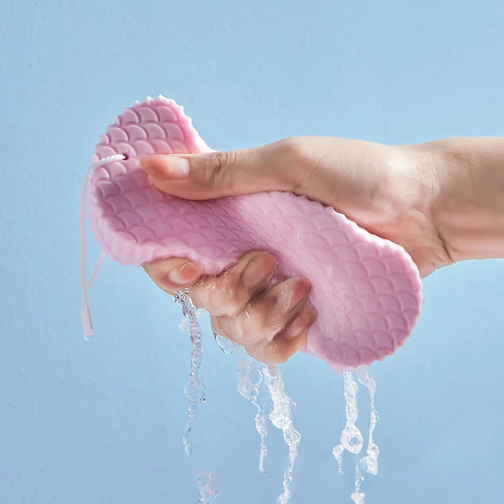 Soft bath sponge for gentle cleansing