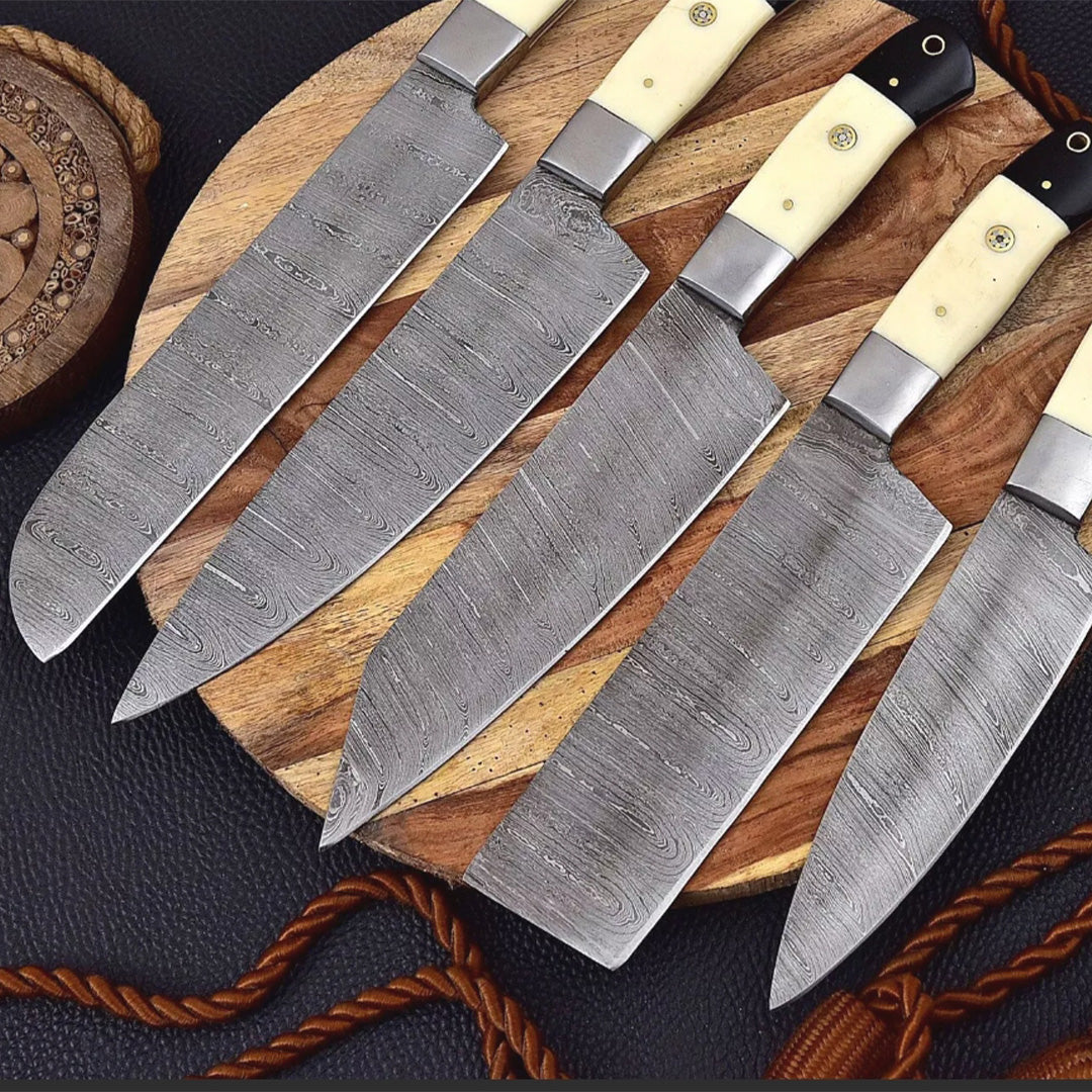Kitchen Knives with Camel Bones reviewjpg