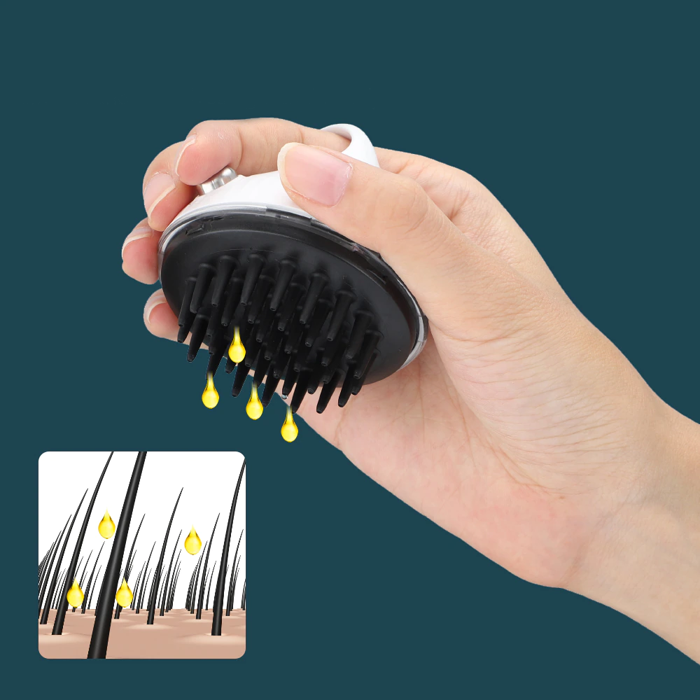Best scalp massager with oil dispenser for hair growth