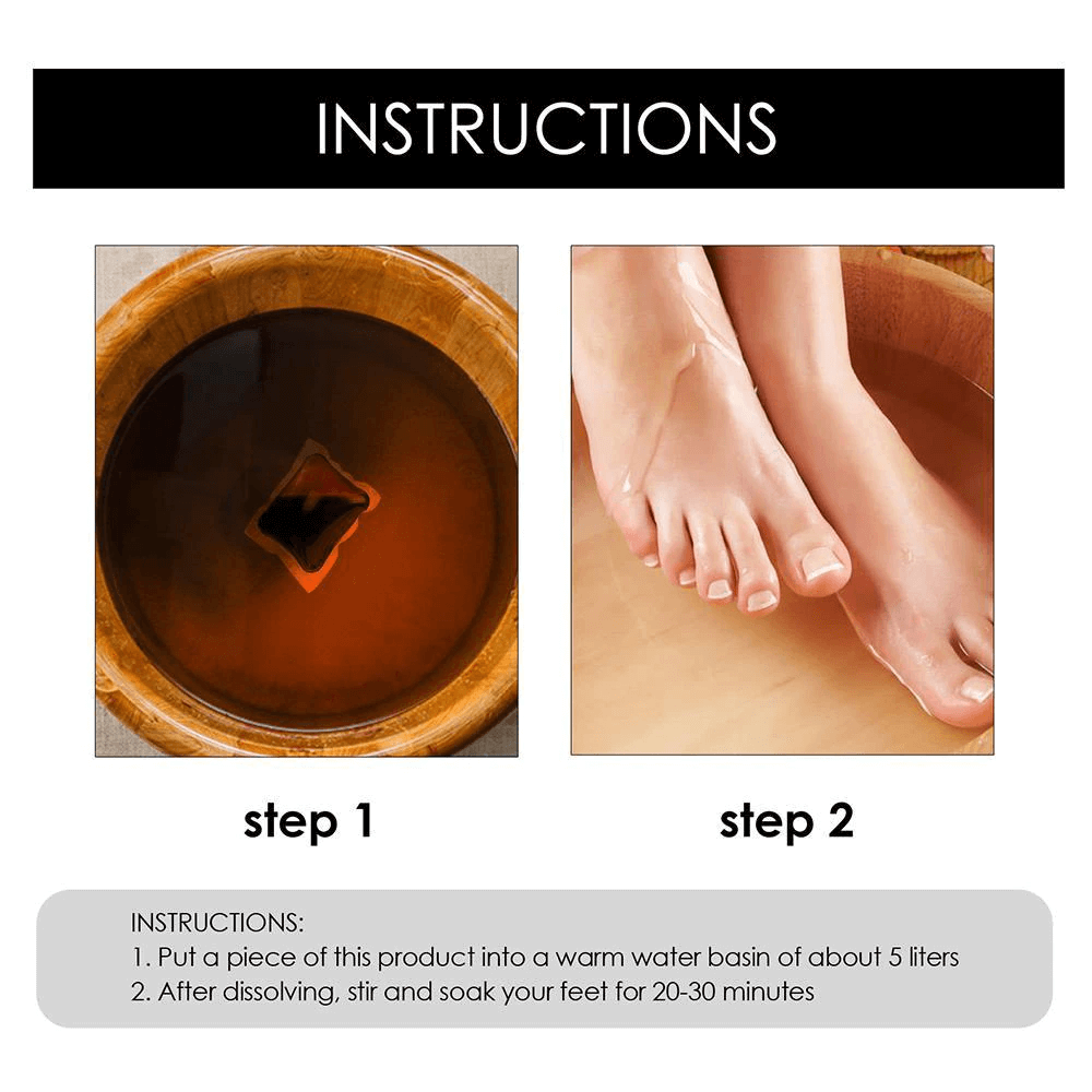 Herbal foot soak beads for stress relief