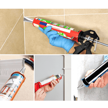 Extensive caulking nozzle applicator collection