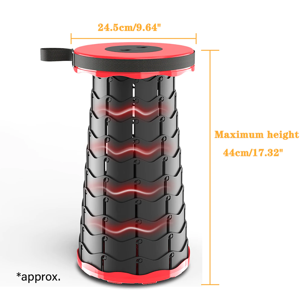 telescopic folding stool