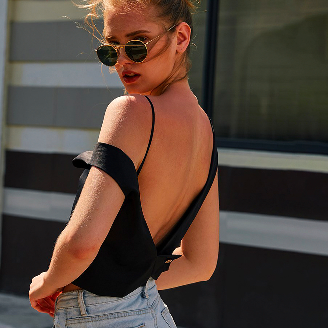 Low back bra that lifts and shapes