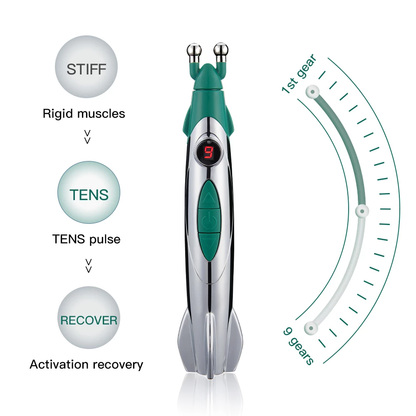 Adjusting intensity on Meridian pain relief pen