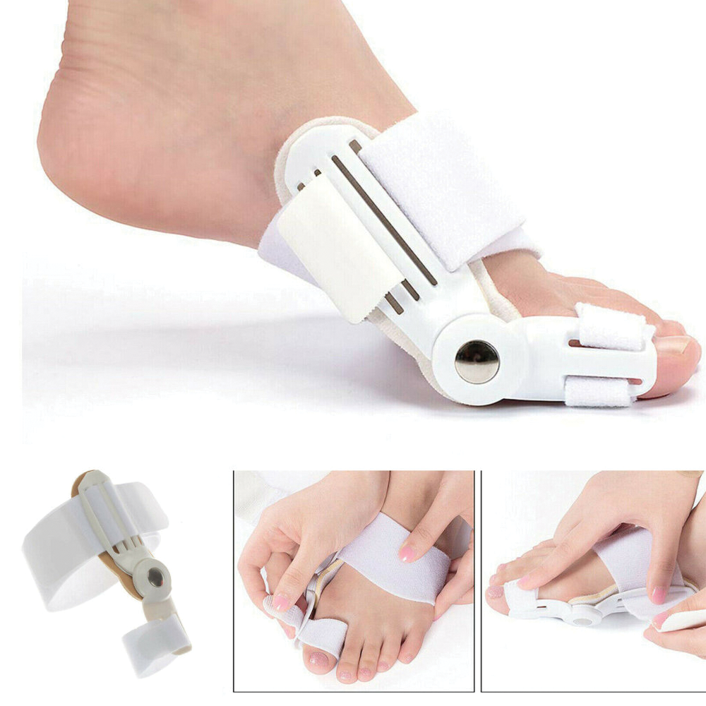 Closeup of big toe splint on foot