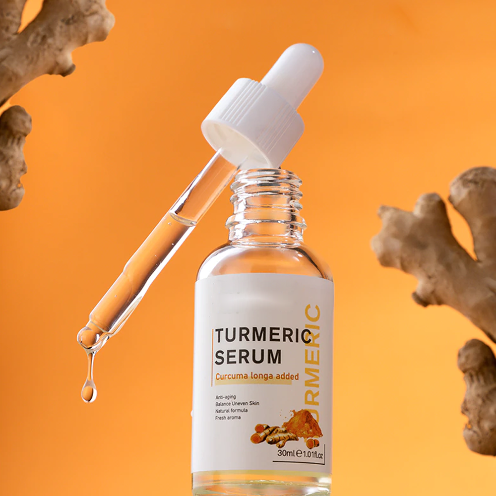 Hydrating turmeric serum for glowing complexion