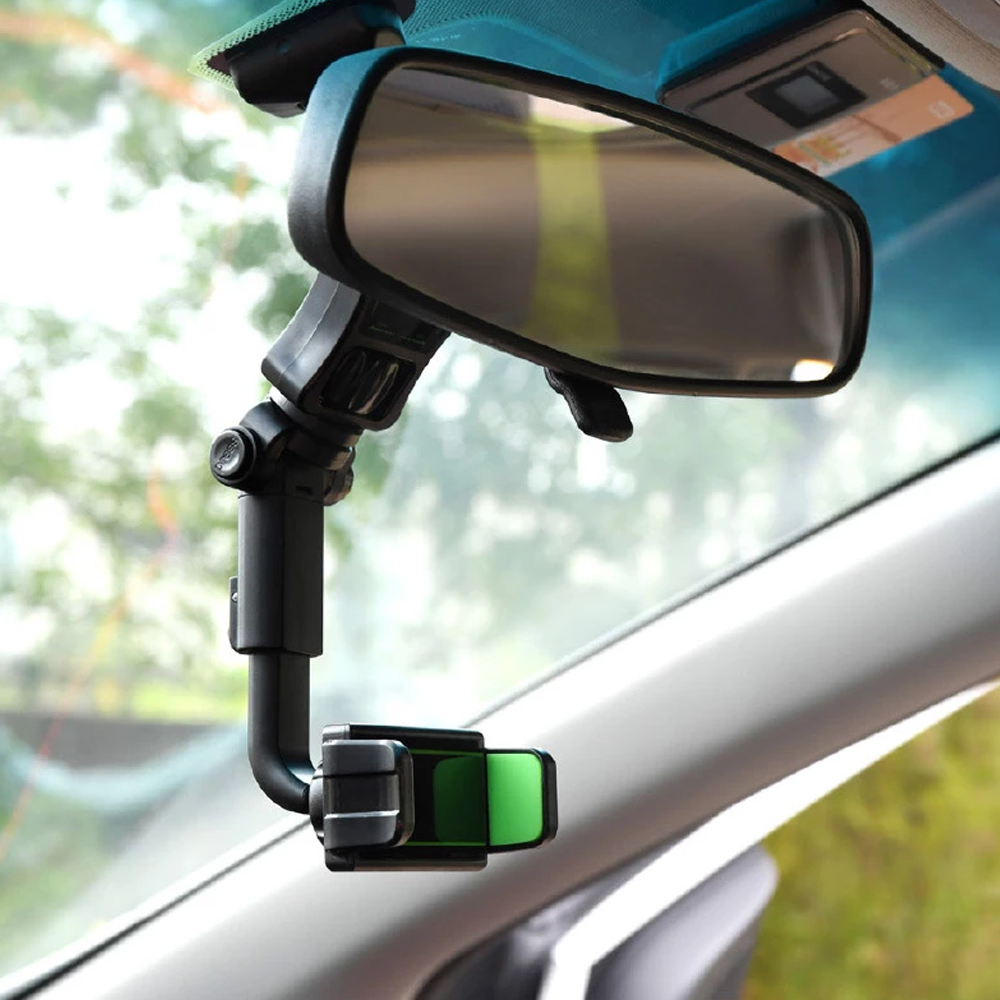Multifunctional Telescopic Smart Rearview Mirror Phone Holder